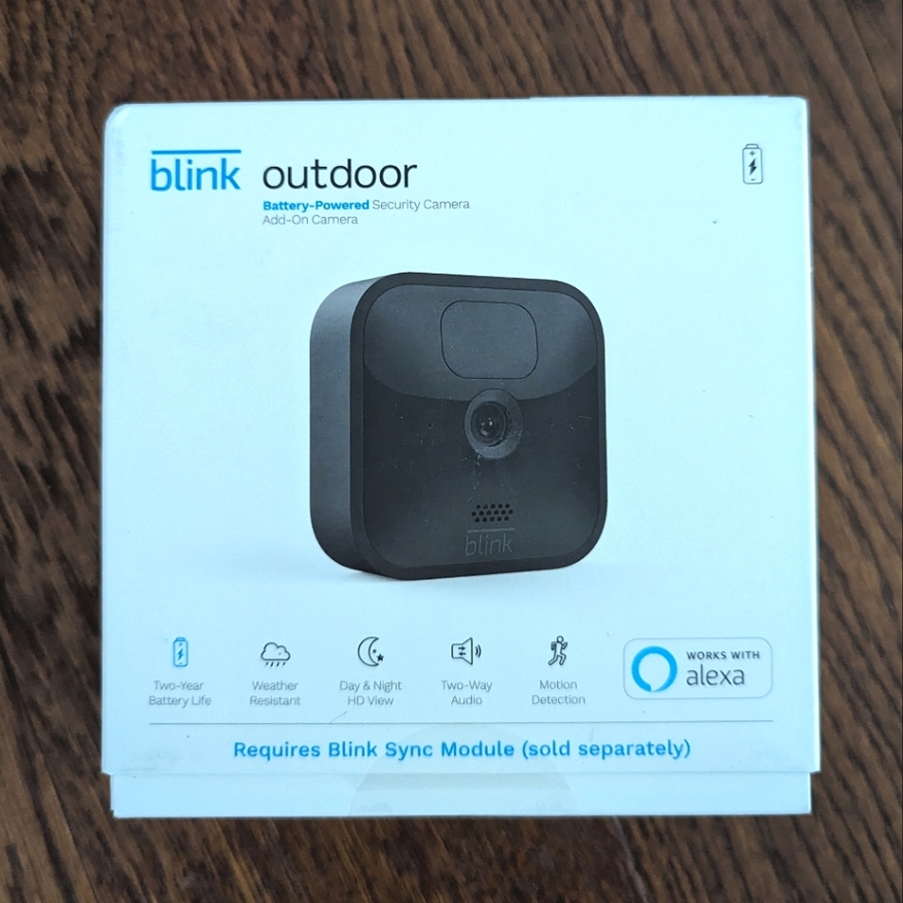 NIB Blink Outdoor battery powered security camera - add on